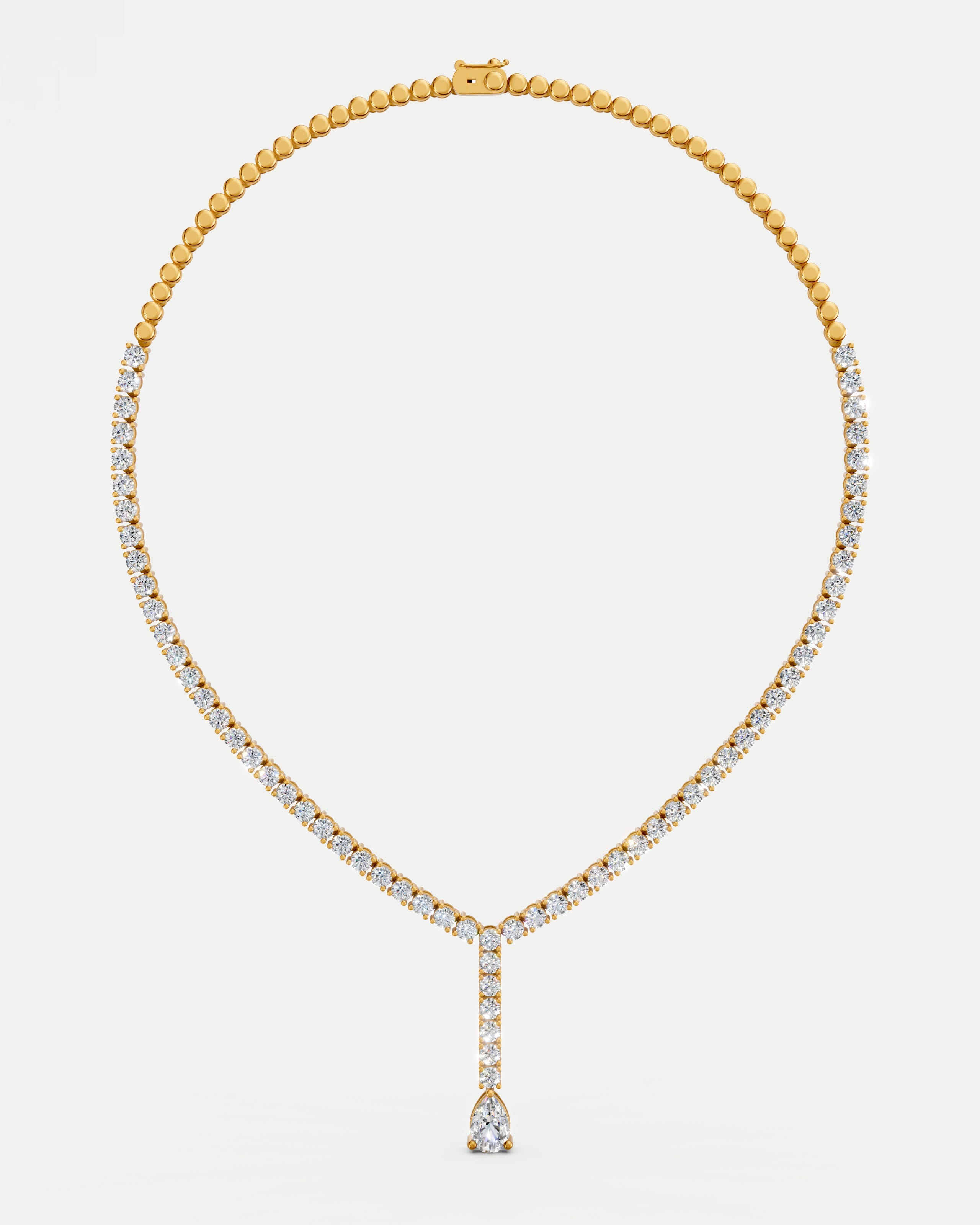 Estate Solitaire Lab Grown Diamond Necklace Set