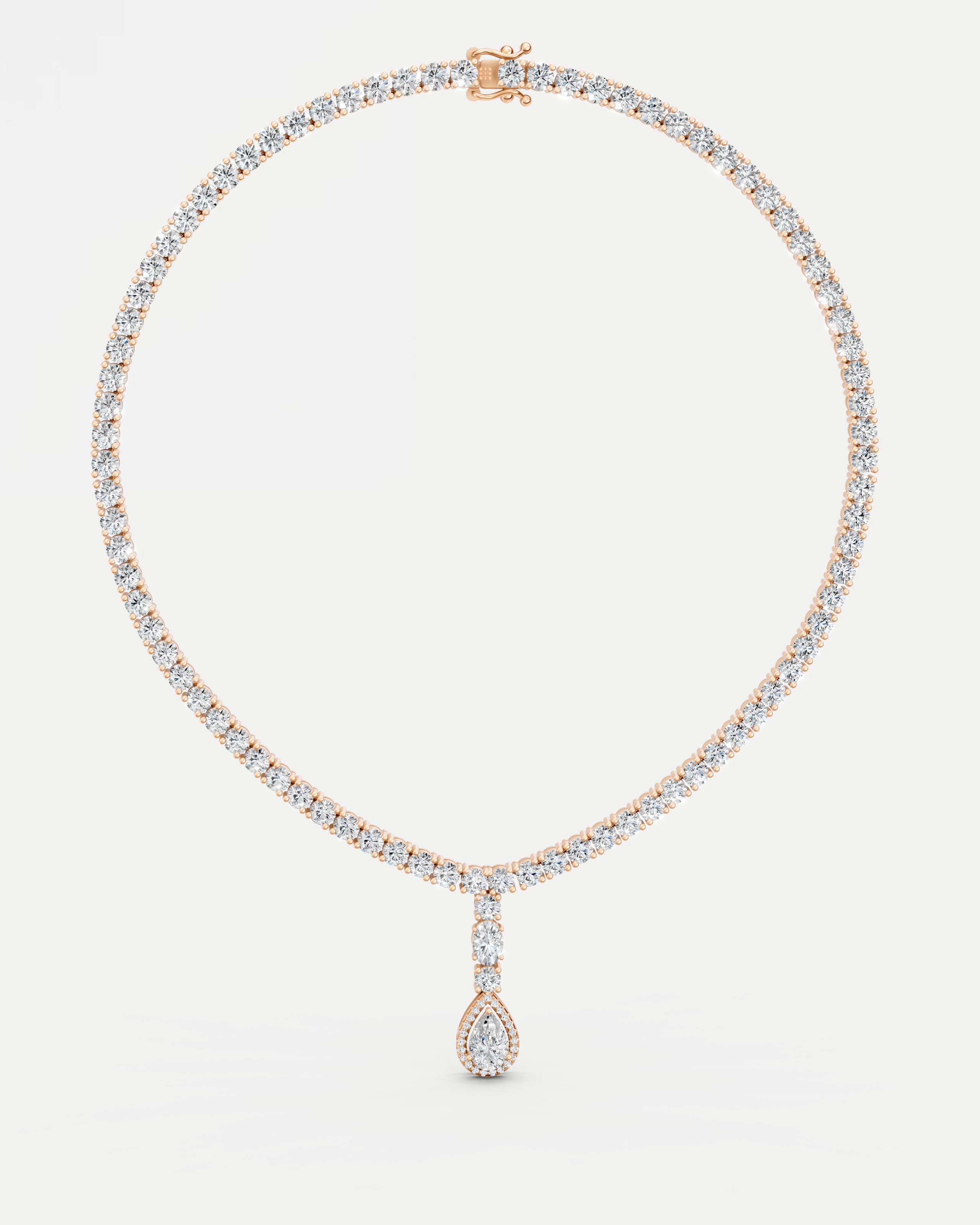 Baroness Cluster Lab Grown Diamond Necklace Set