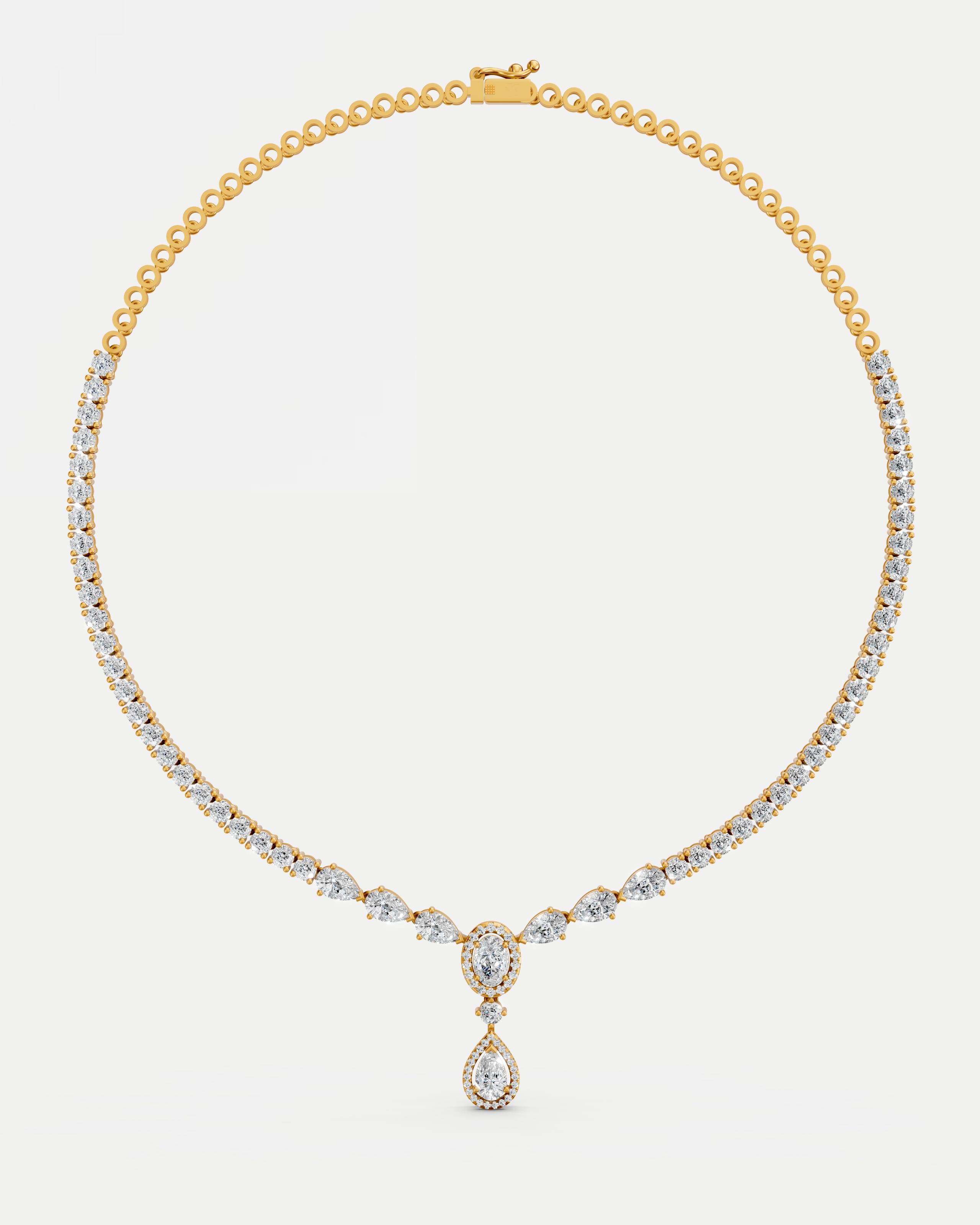 Empress Muse Cluster Lab Grown Diamond Necklace Set