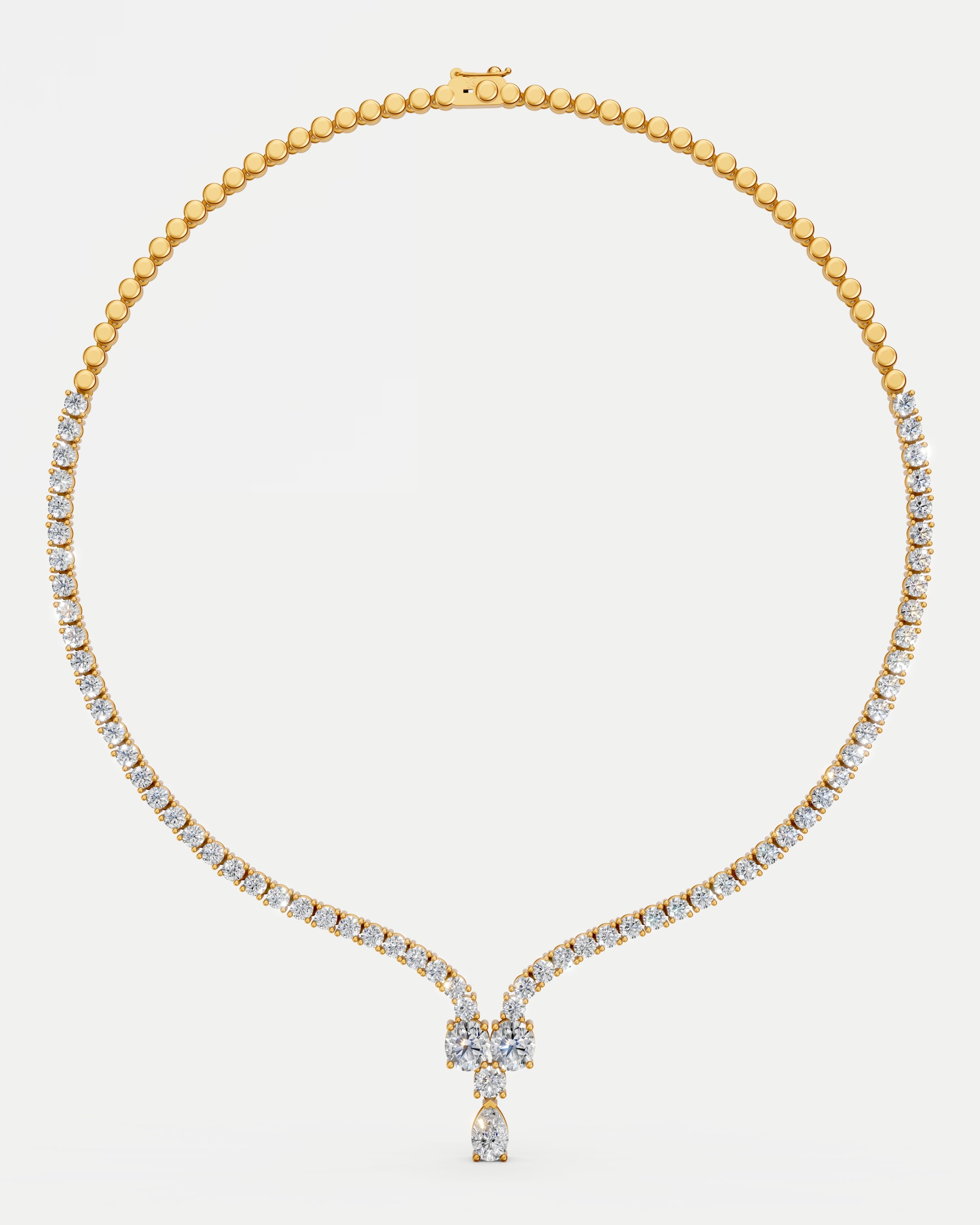 Empress Sky Cluster Lab Grown Diamond Necklace Set
