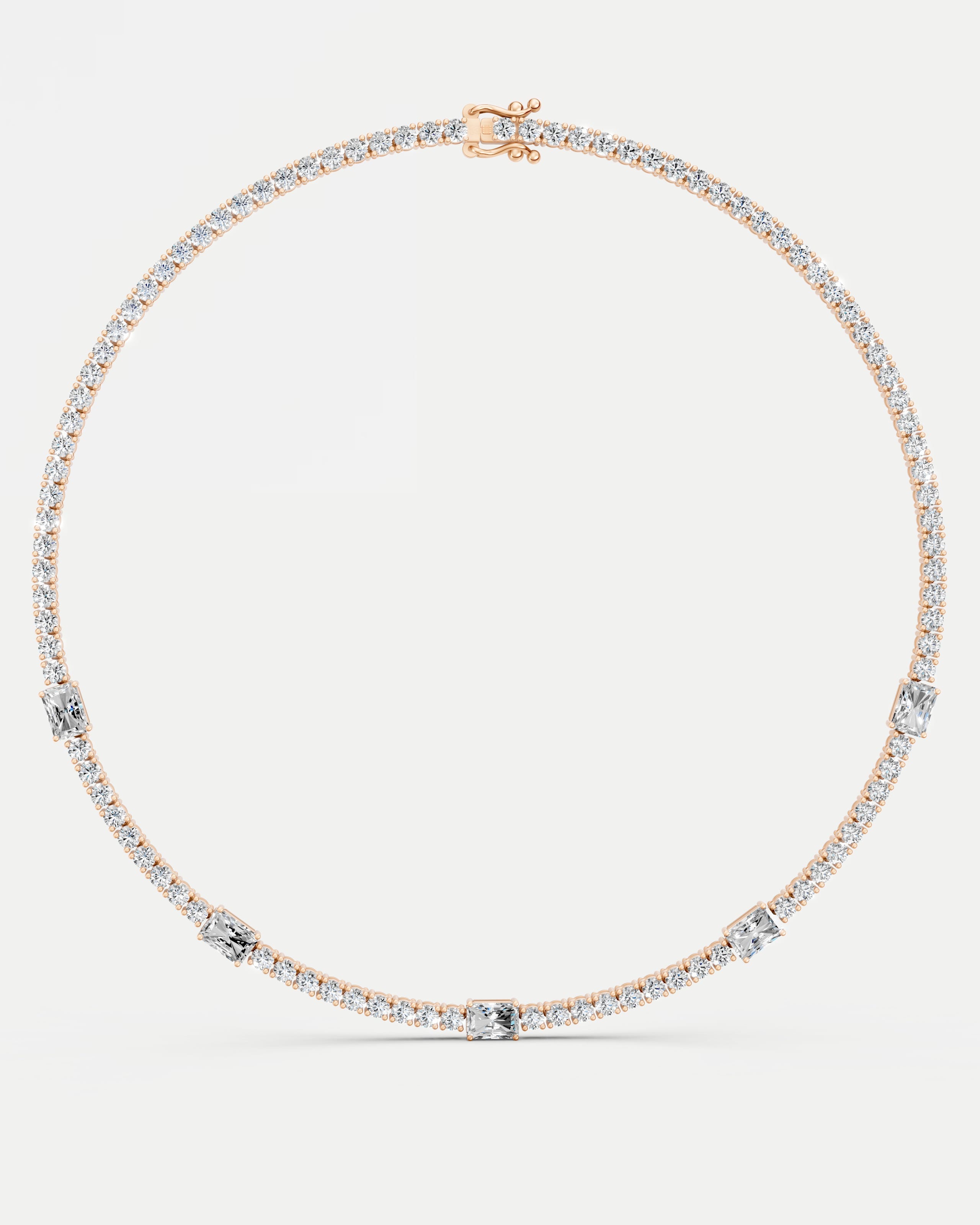 Empress Soleil Cluster Lab Grown Diamond Necklace Set